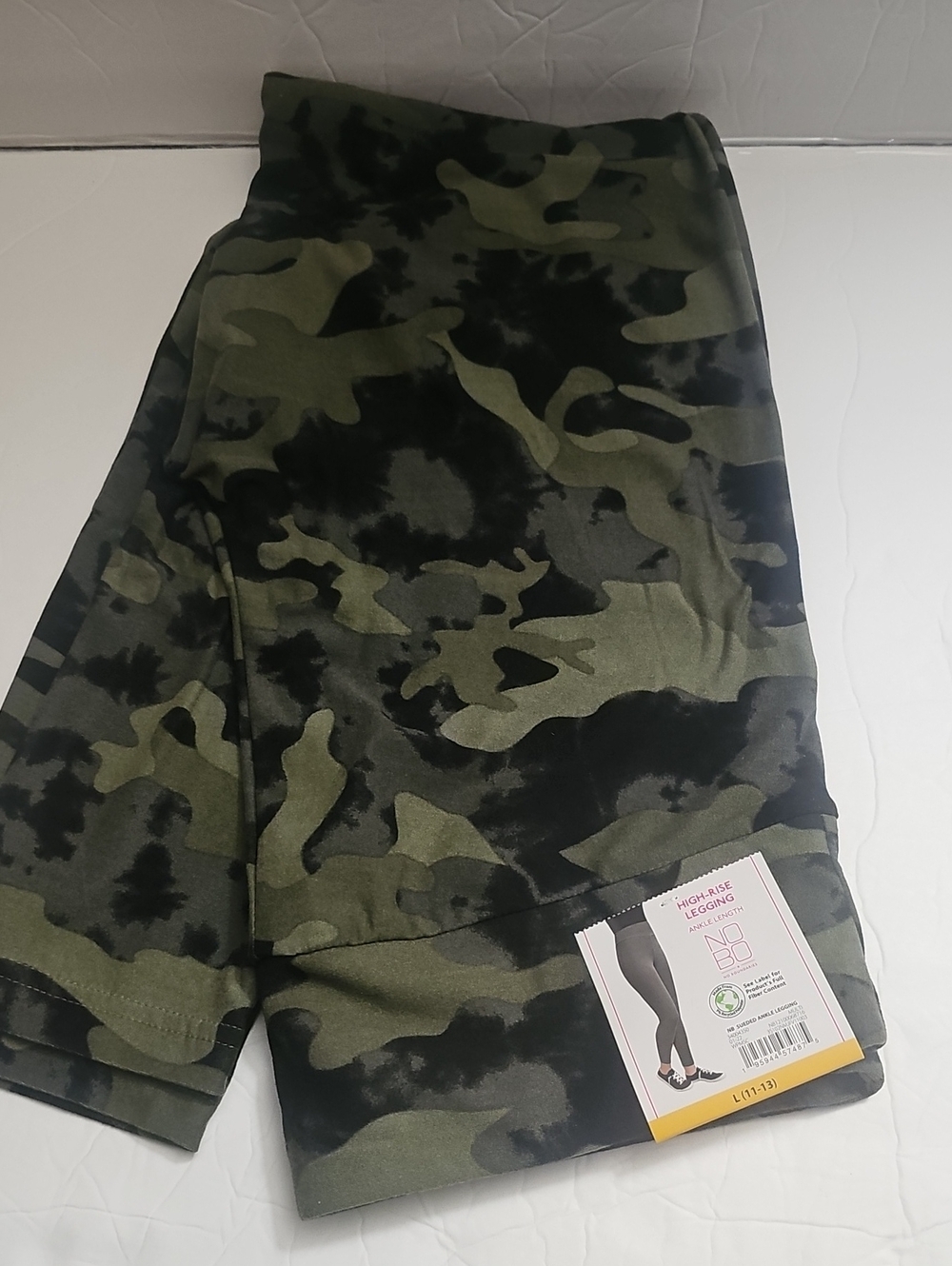 NoBo Camo High-Rise Leggings - Olive & Black